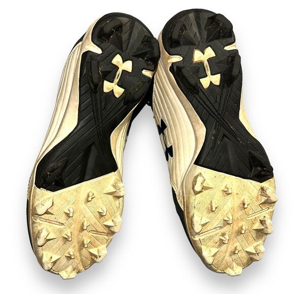 Under Armour Mens Baseball Cleats Leadoff RM Low Molded Shoes Black White 6.5 - Picture 6 of 7